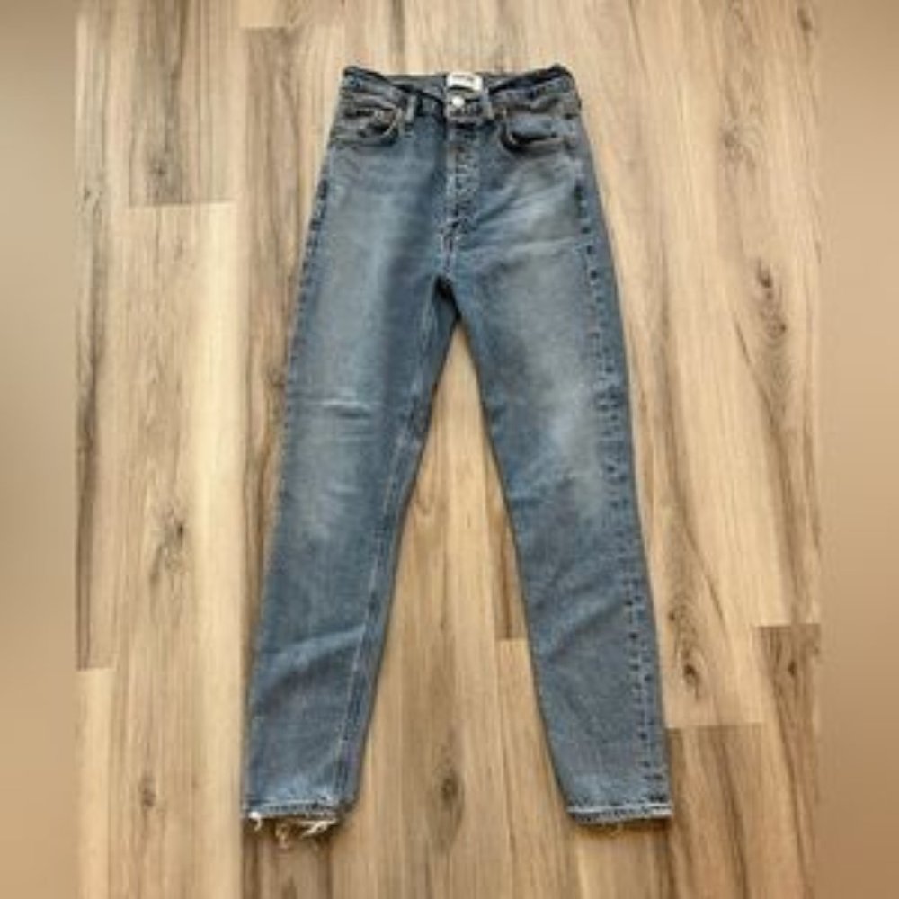 Agolde Nico 29 High Rise Button Fly Jeans